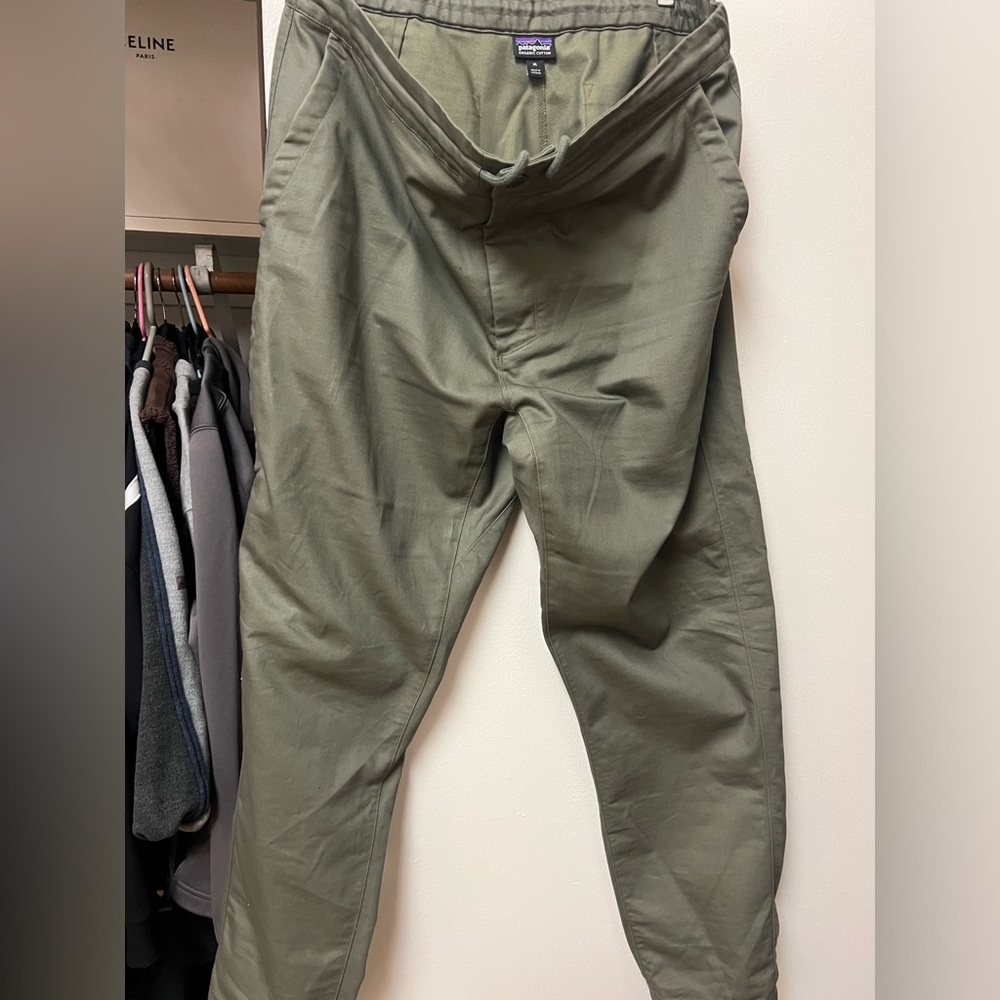 Patagonia Mens XL Twill Traveler Pants Industrial Green 5 Pocket 56775 - Picture 5 of 8